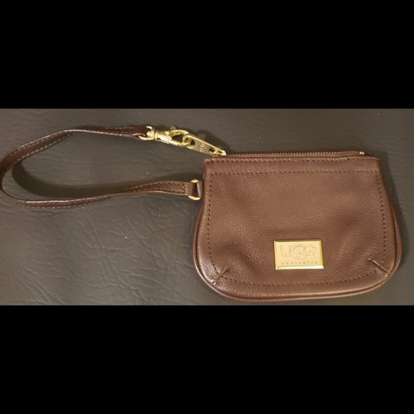 UGG Handbags - UGG Australia Brown Leather Wristlet